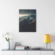 Helicopter Over Volcano Crater Wall Art & Canvas Prints