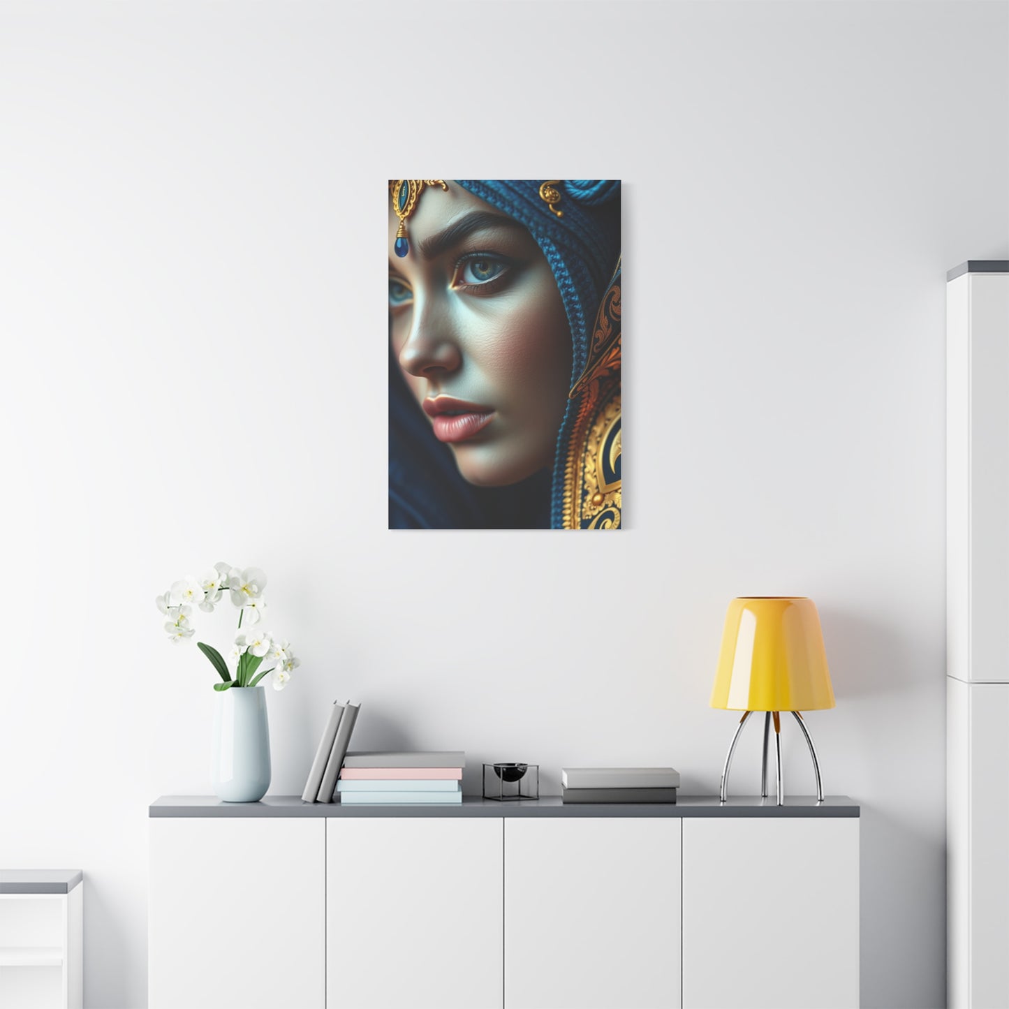 Supreme Art Blue & Gold Collection Wall Art & Canvas Print