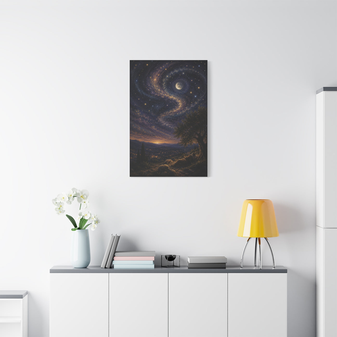 Psalm 8 Celestial Wonder Scripture Wall Art & Canvas Print