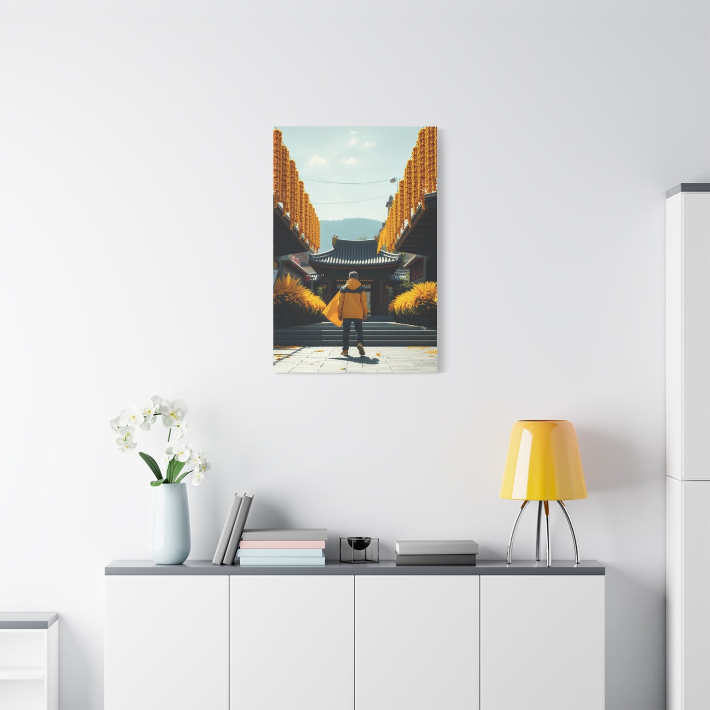 Golden Horizon Creation Wall Art & Canvas Print