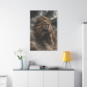 Storm King Lion Dramatic Portrait Wall Art & Canvas Print