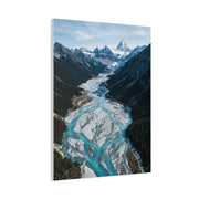 Glacial River Valley Aerial Wall Art & Canvas Print