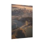 San Francisco Skyline Sunrise Fog Wall Art & Canvas Print