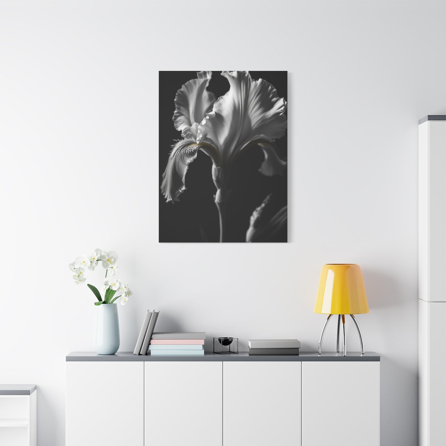 Elegant Iris in Shadowed Light Wall Art & Canvas Prints