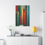 Industrial Architectural Color Block Wall Art & Canvas Print