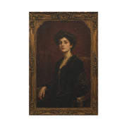 Victorian Portrait Lady in Gilded Frame Wall Art & Canvas Print