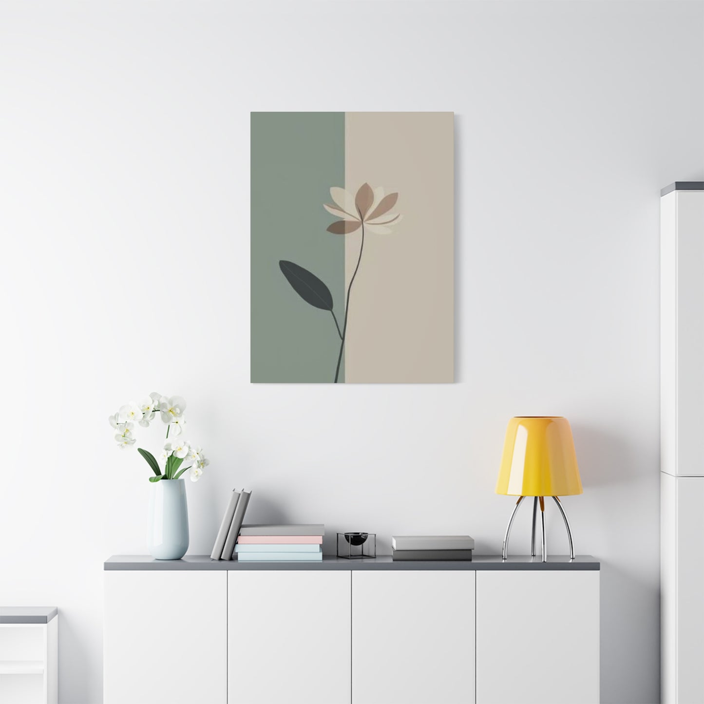 Brown Flower Entryway Wall Art & Canvas Prints