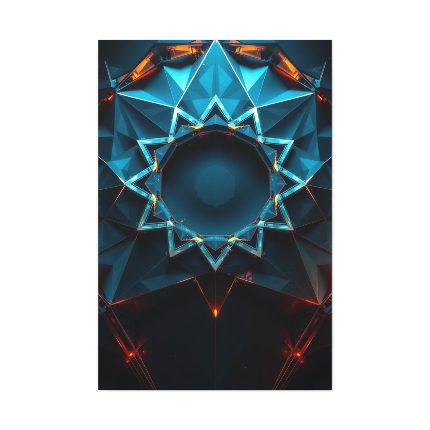 Geometric Vortex Elegance Wall Art & Canvas Print