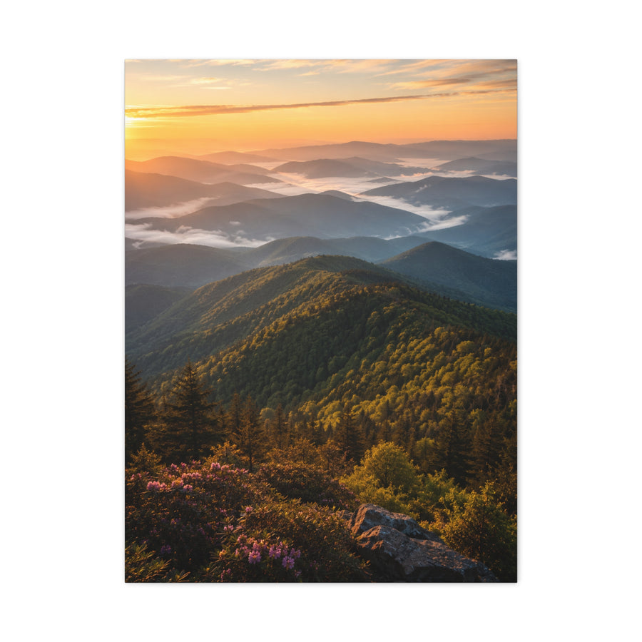 Great Smoky Mountains Sunrise Wall Art & Canvas Print