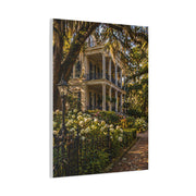 Garden District Mansion Under Live Oaks Wall Art & Canvas Print