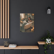 Vintage Bath Mermaid Reading Wall Art & Canvas Print