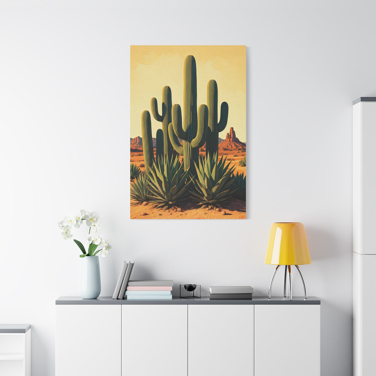 Southwestern Desert Cactus Garden Wall Art & Canvas Prints