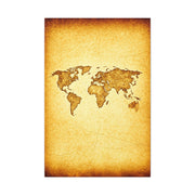 Sepia Continent Map Wall Art & Canvas Prints