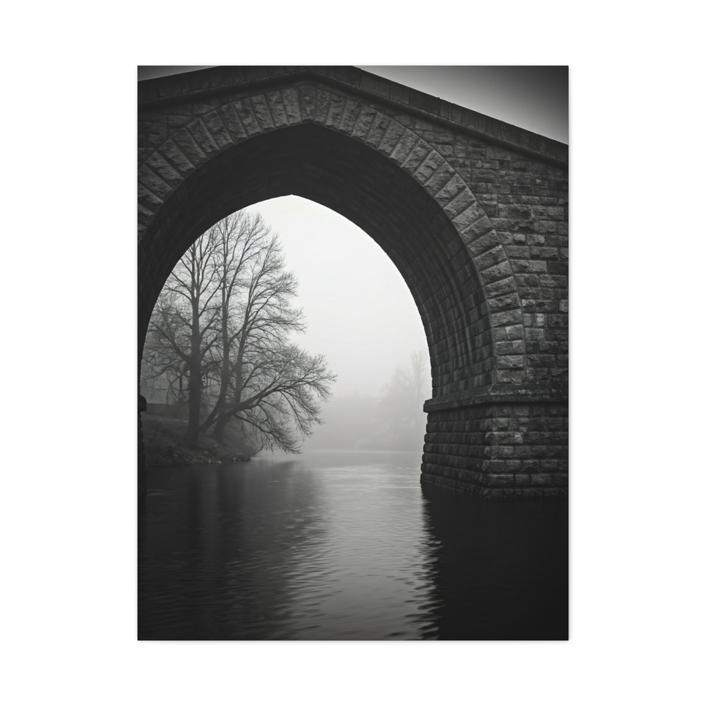 Misty Archway Bridge Scene Wall Art & Canvas Prints
