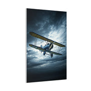 Stormbound Biplane Flight Wall Art & Canvas Prints