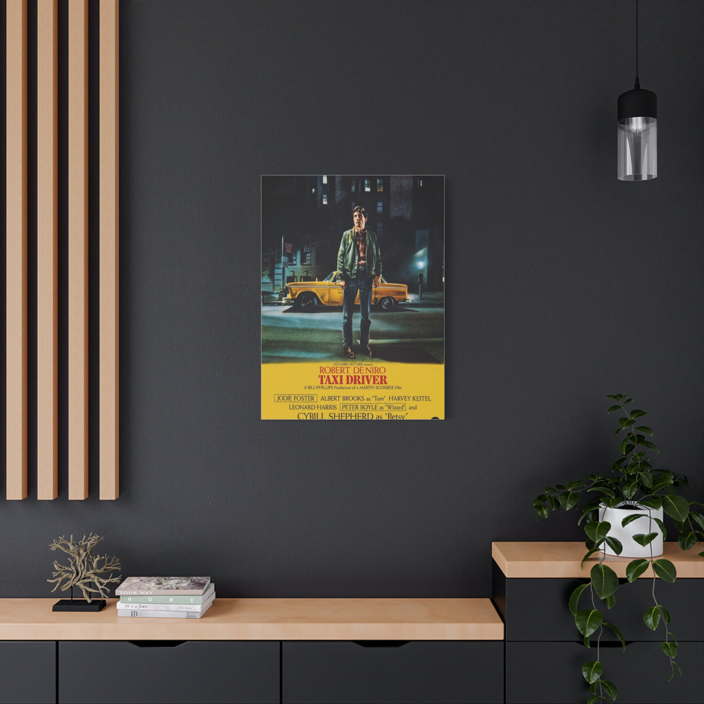 Taxi Driver 1976 Movie Poster Wall Art & Canvas Print