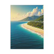 Tropical Coastline Bay Panorama Wall Art & Canvas Prints