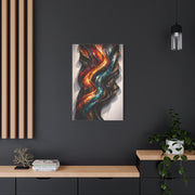Glossy Molten Metal Relief Wall Art & Canvas Print
