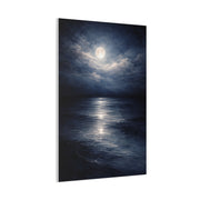 Moonlit Ocean Horizon Wall Art & Canvas Print