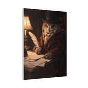 Gentleman Scholar Owl Portrait Wall Art & Canvas Print