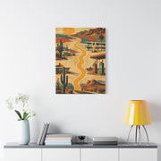 Retro Desert Highway Americana Collage Wall Art & Canvas Print