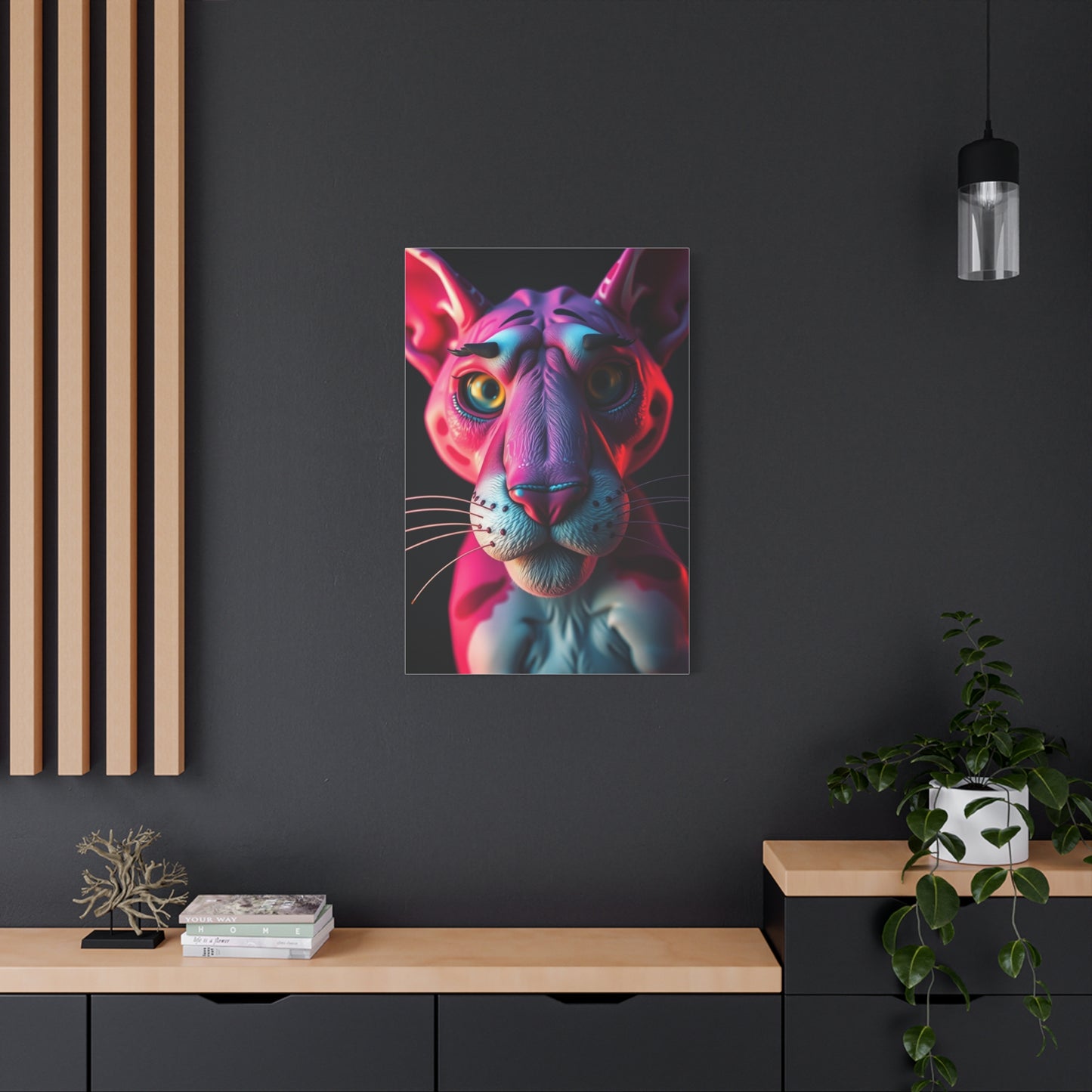 Fuchsia Predator Grandeur Wall Art & Canvas Print