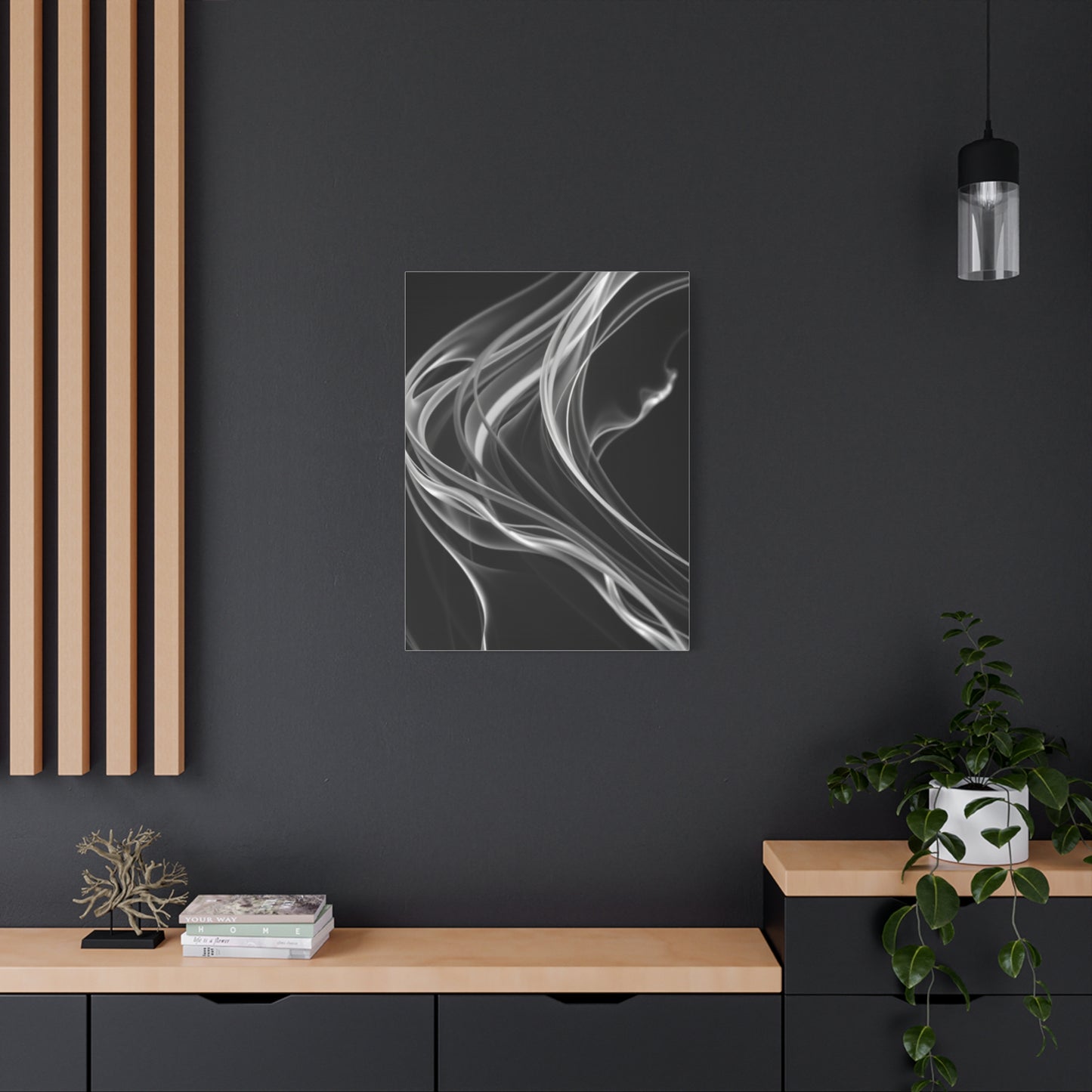 Vision Black and White Abstract Art Art Wall Art & Canvas Print