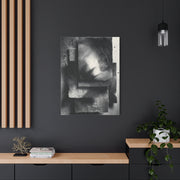 Monochrome Layered Paper Abstraction Wall Art & Canvas Print