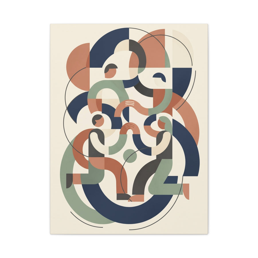 Abstract Collaboration Geometry Wall Art & Canvas Print