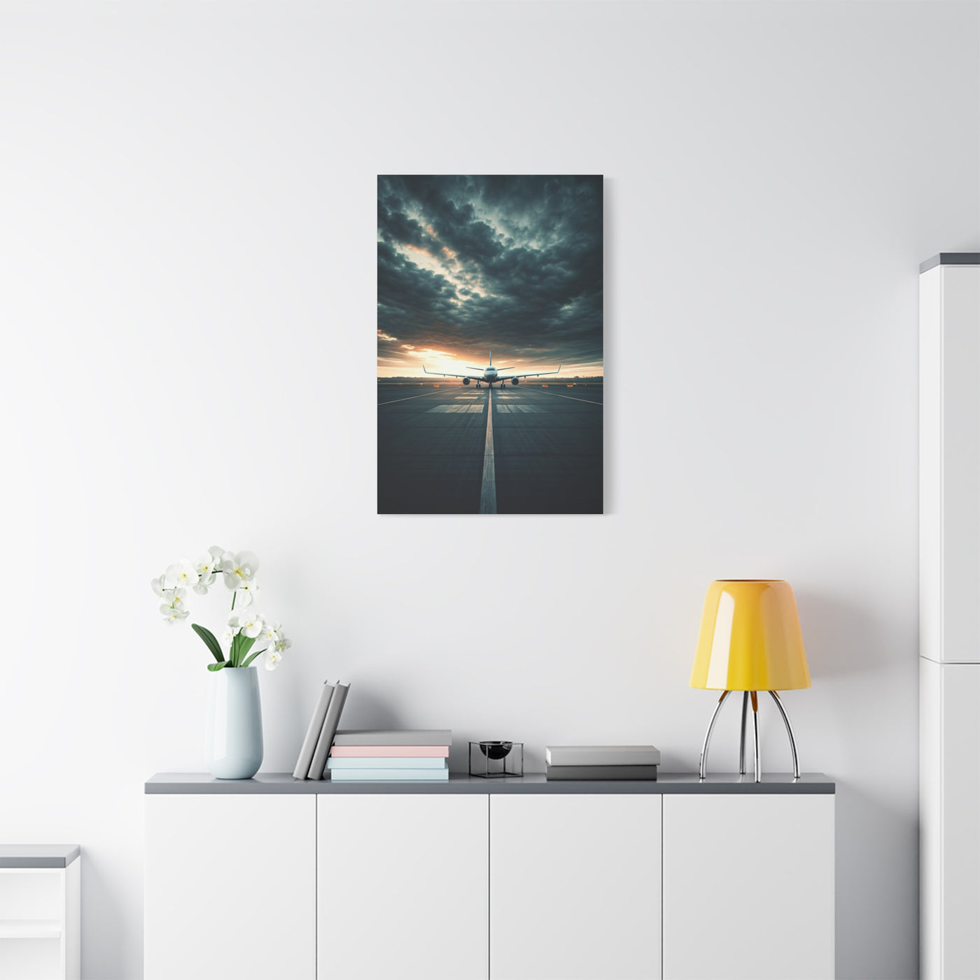 Runway Departure Storm Sky Wall Art & Canvas Prints.