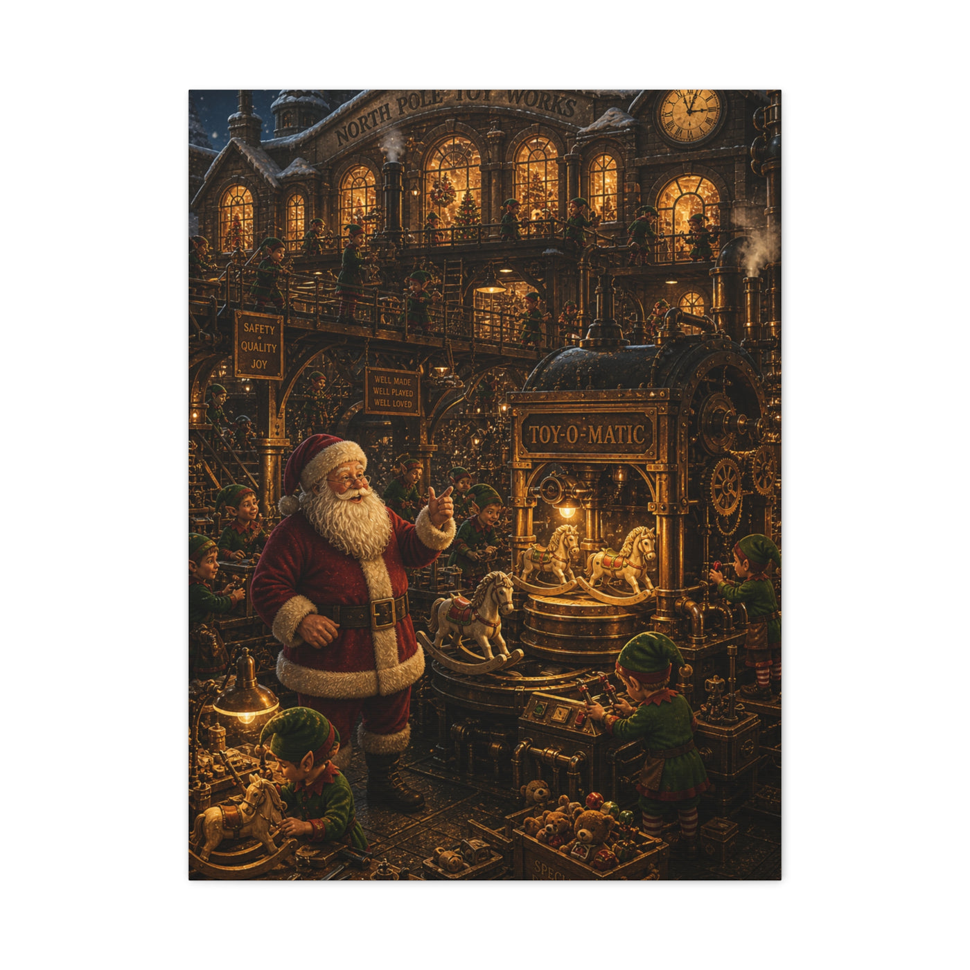 The Midnight Shift Toy Factory Wall Art & Canvas Print