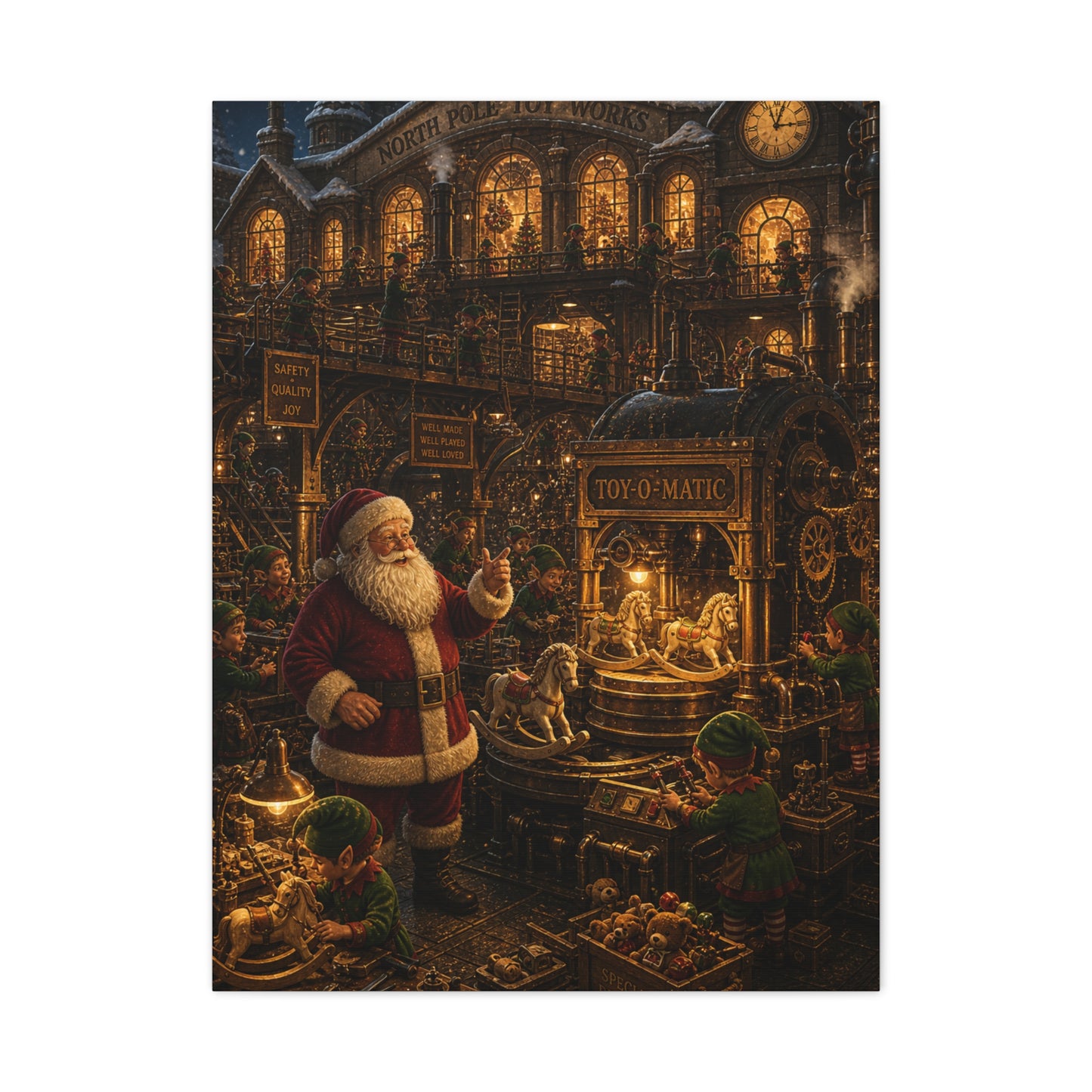 The Midnight Shift Toy Factory Wall Art & Canvas Print