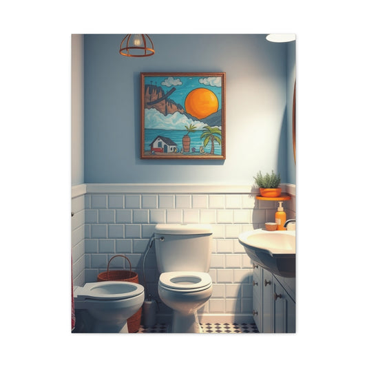Kid’s Bathroom Art Supreme Canvas Wall Art & Canvas Print