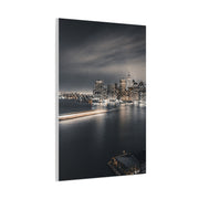 Monochrome Manhattan Waterfront Panorama Wall Art & Canvas Print