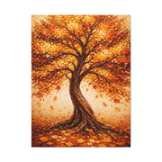 Golden Autumn Tree Radiance Wall Art & Canvas Print
