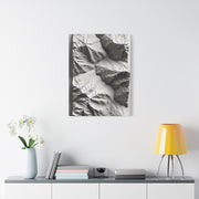 Sculpted Topographic Relief Wall Art & Canvas Print
