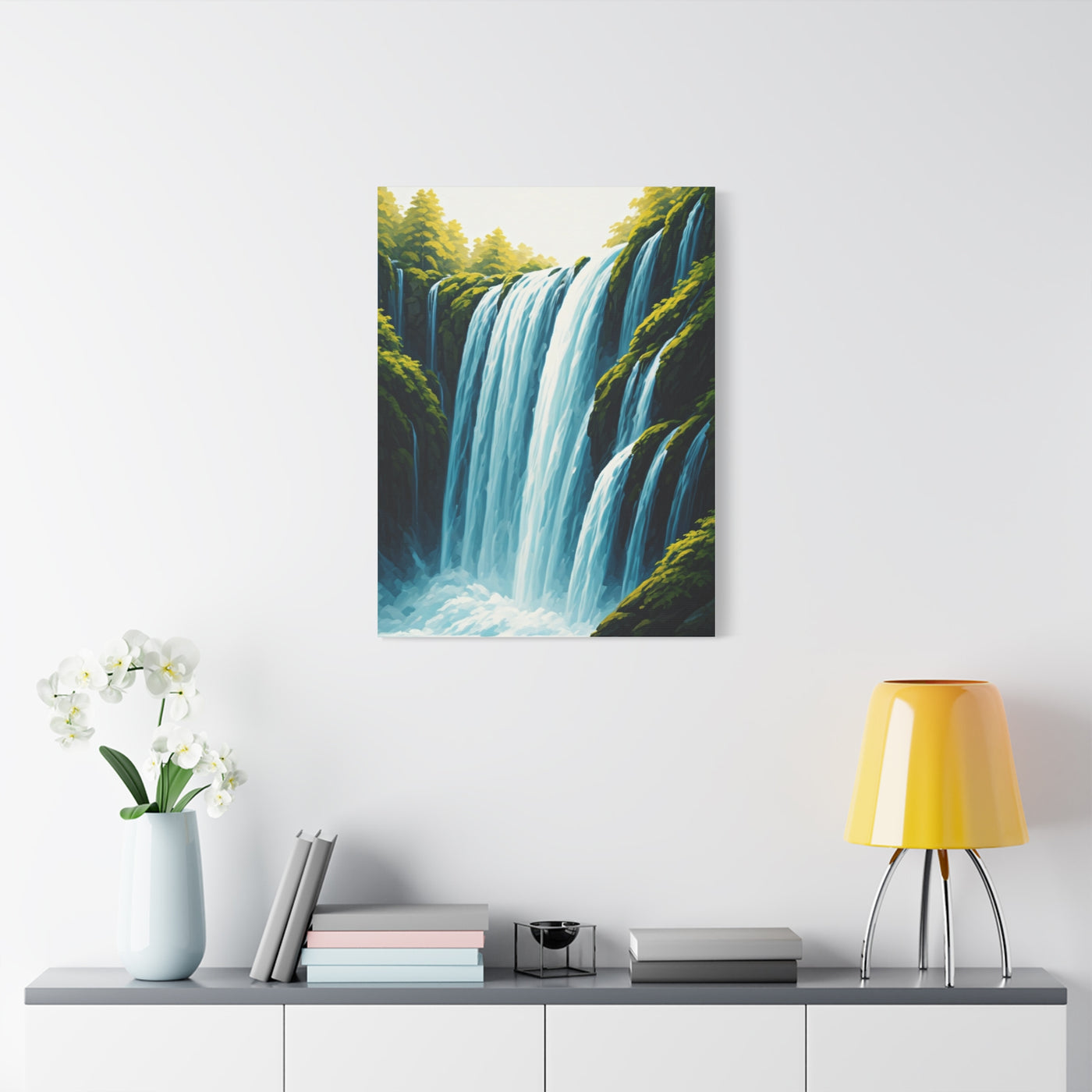Lush Forest Waterfall Wall Art & Canvas Prints