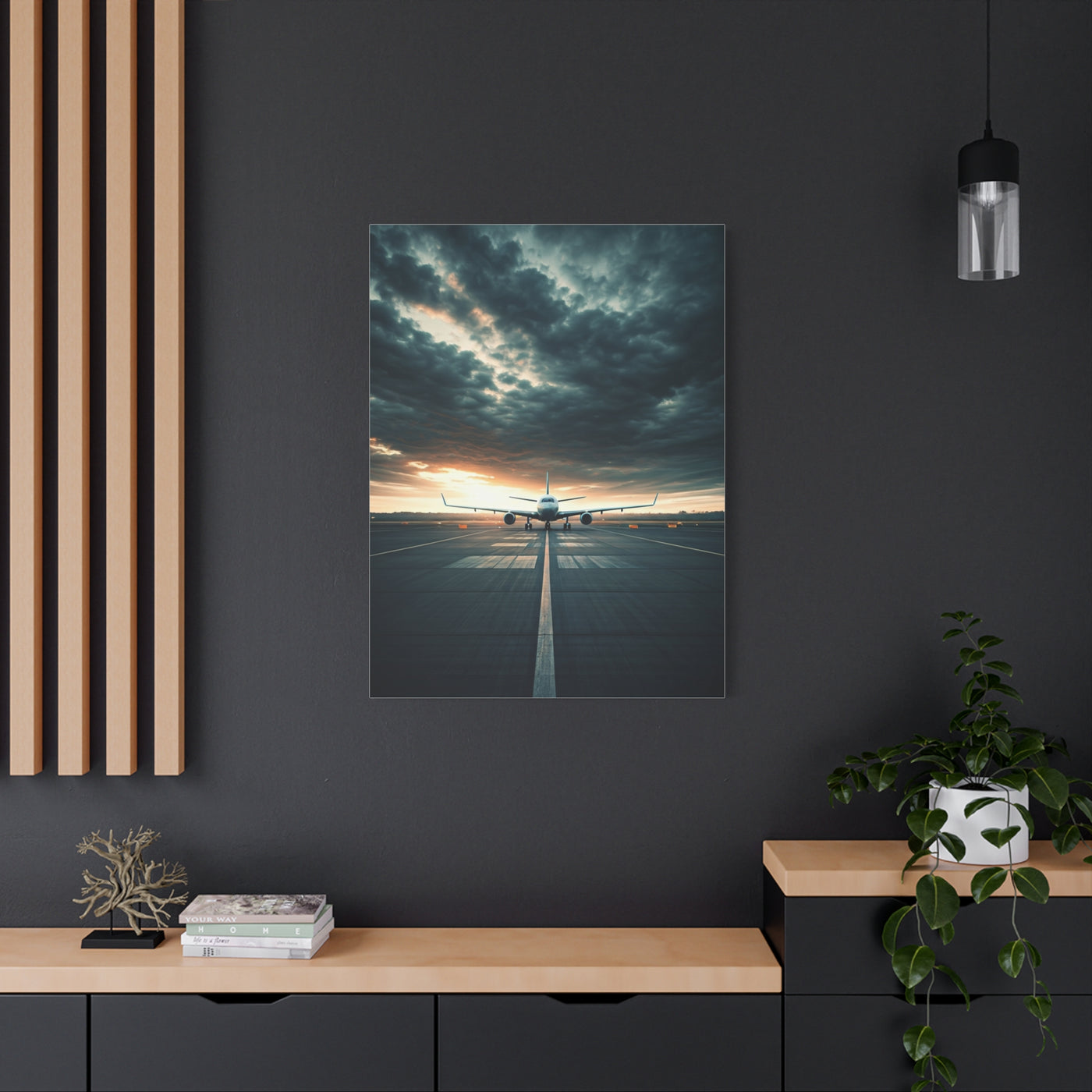 Runway Departure Storm Sky Wall Art & Canvas Prints.