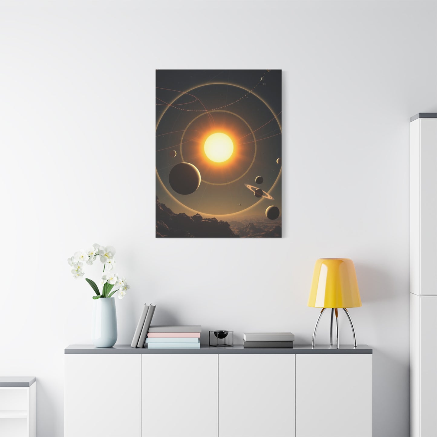 Galactic Elegance Print Wall Art & Canvas Print