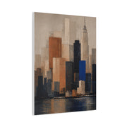 Modern Color Block Skyline Reflection Wall Art & Canvas Print
