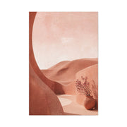Terracotta Pink Desert Abstraction Wall Art & Canvas Print