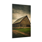 Weathered Stone Base Barn Wall Art & Canvas Prints