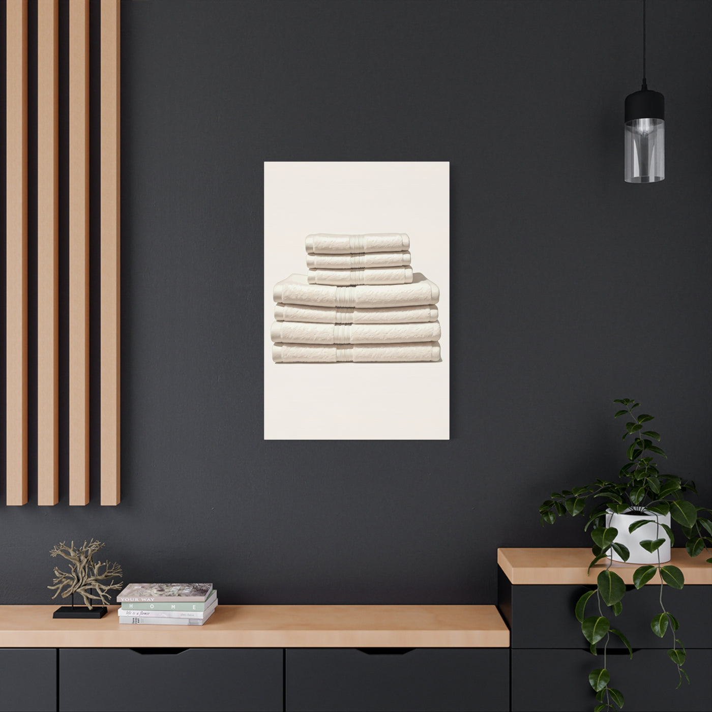 Neutral Linen Stack Wall Art & Canvas Prints