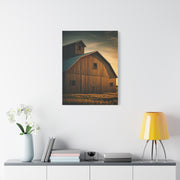 Twin Barn Structures in Evening Light Wall Art & Canvas Prints