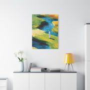 Impressionist Golf Course River Scene Wall Art & Canvas Print