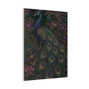 Beaded Textile Peacock Couture Wall Art & Canvas Print