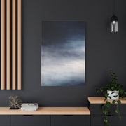 Navy Mist Atmospheric Gradient Wall Art & Canvas Print