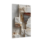 Minimal Plaster Block Assemblage Wall Art & Canvas Print