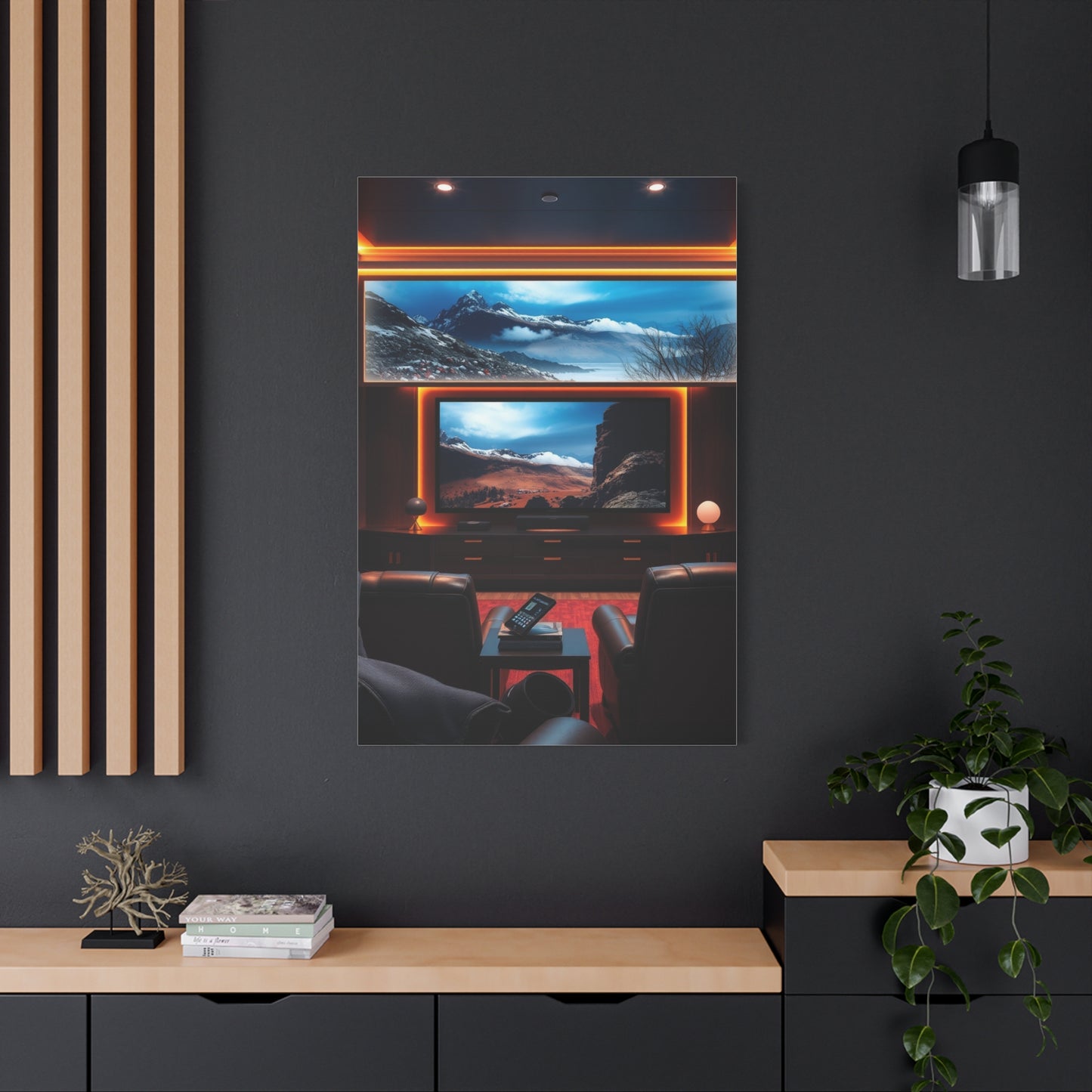 Home Theatre Decor Art Refined Canvas Wall Art & Canvas Print