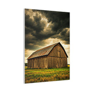 Weathered Barn Under Gathering Storm Wall Art & Canvas Prints